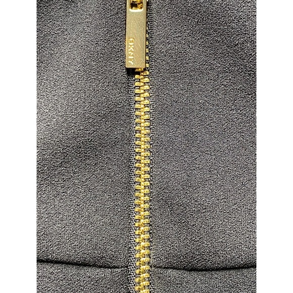 NWT DKNY Sheath Dress 8 Black Cap Sleeve Work Zip Knee Length Office Business - Picture 4 of 6